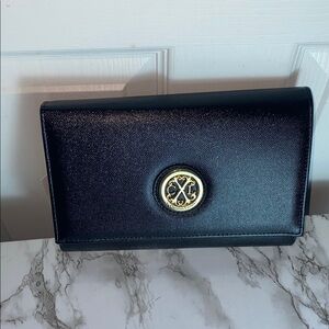 Christian Lacroix Paris Caviar Black Clutch